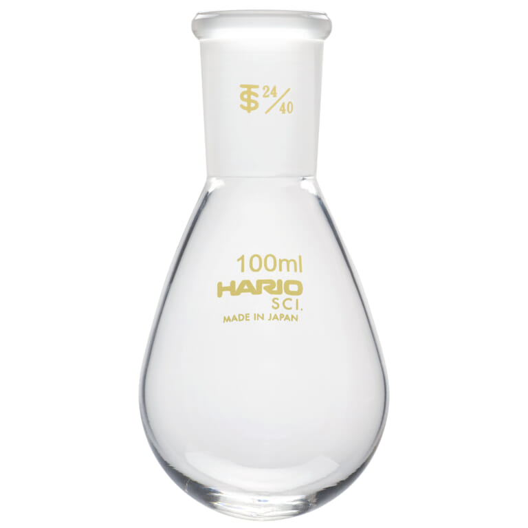 Pear-shaped flask with standard taper ground joint