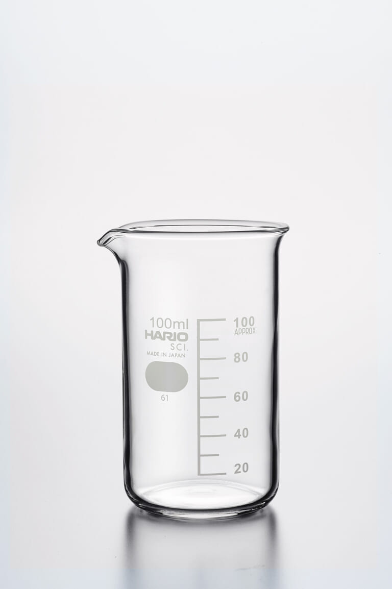 Tall form beaker in borosilicate glass