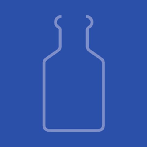 Reagent bottle blank outline